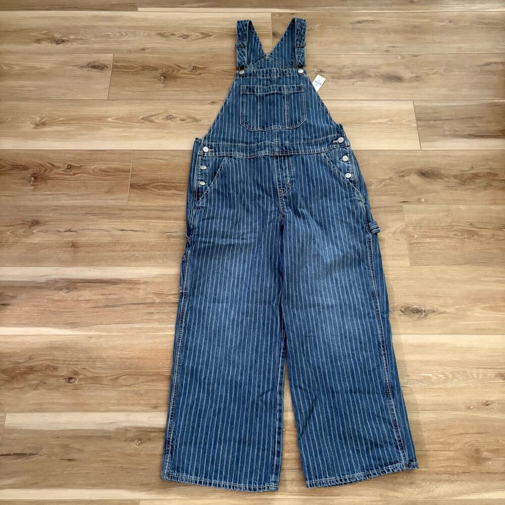 Old Navy PETITE Baggy Wide-Leg Overalls Tannery Row 6 Petite